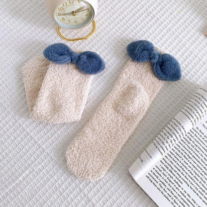 Rufia - Colorful Bowknot Toweling Socks
