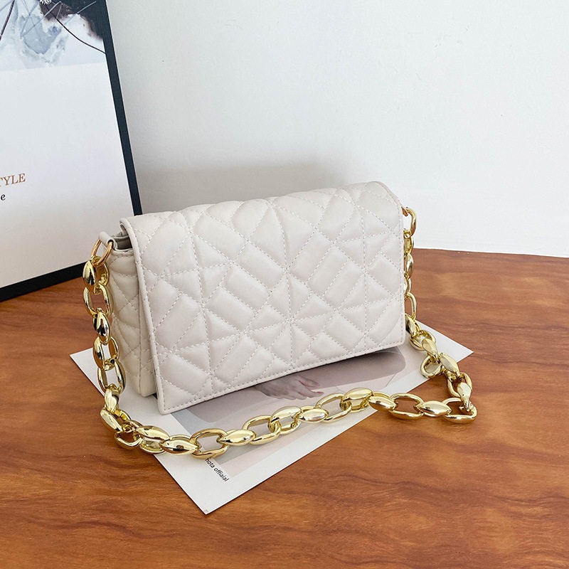 Women's Simple Thick Chain One Shoulder Underarm Handbag