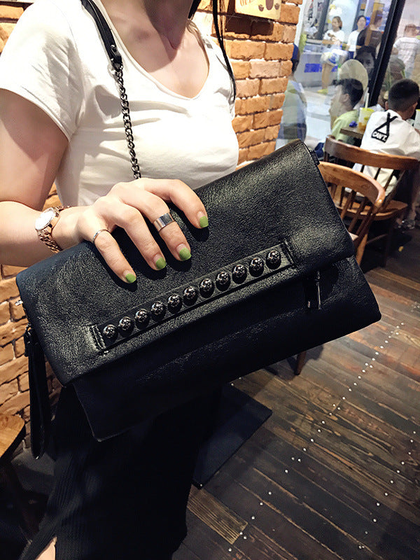 Geometric Rivet Split-Joint Bags Handbags