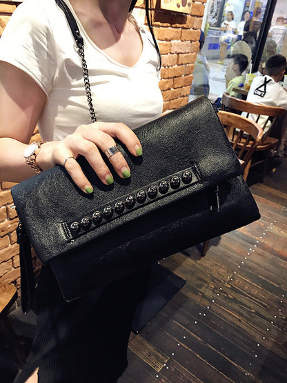 Geometric Rivet Split-Joint Bags Handbags