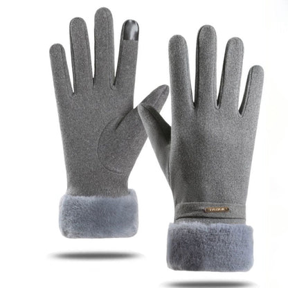 Winter Soft Windproof Thick Fleece Thermal Gloves