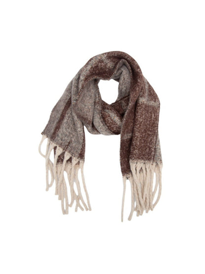 Scarvii - Winter Tassel Plaid Jacquard Scarf