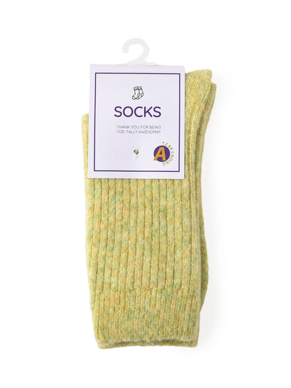 Rufia - Thickened Solid Color Wool Blend Socks