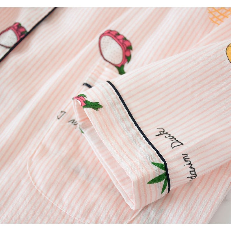 Printed  Long Sleeve Pajama Set