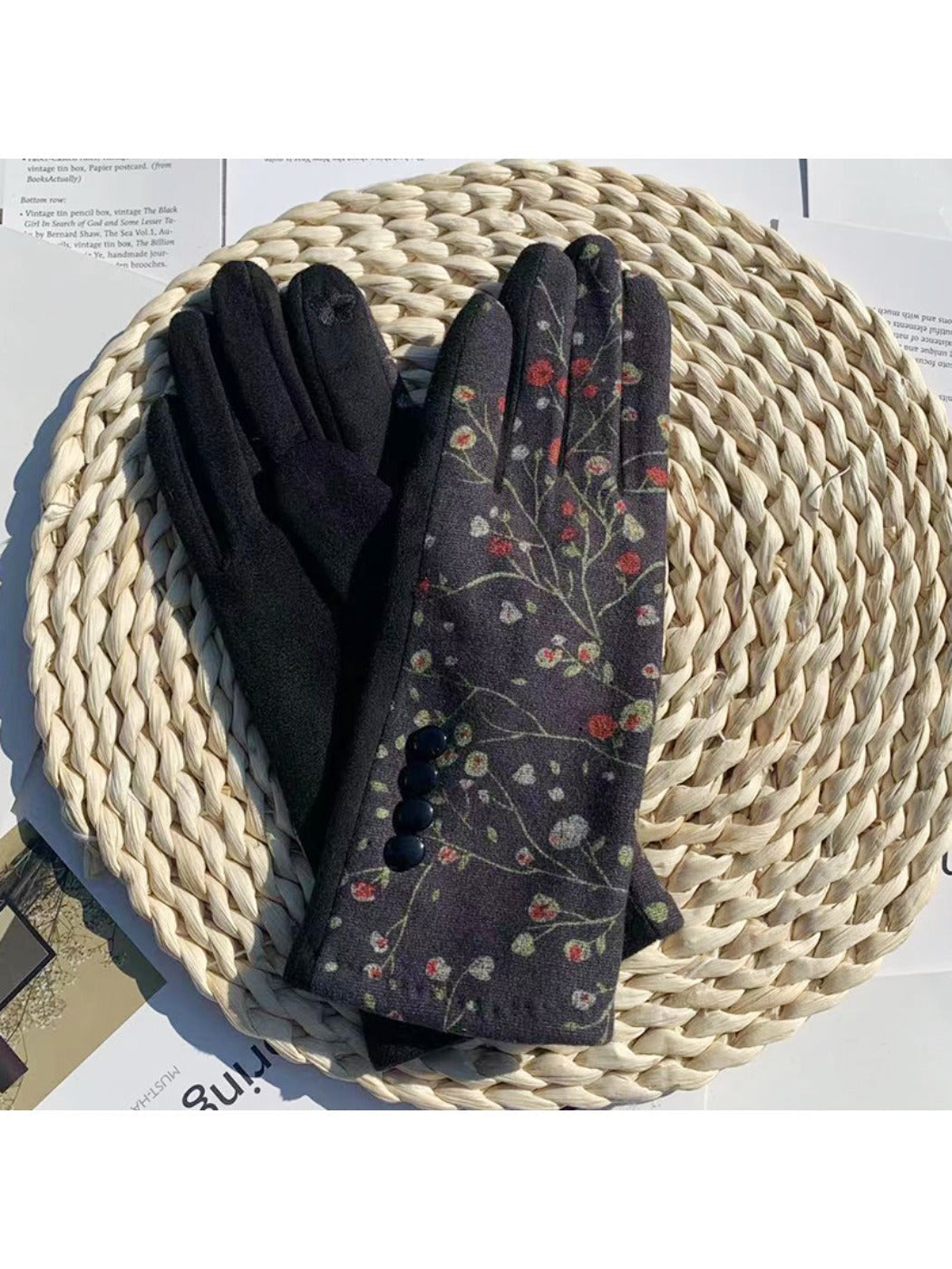 Gloving - Winter Floral Touchscreen Warm Gloves