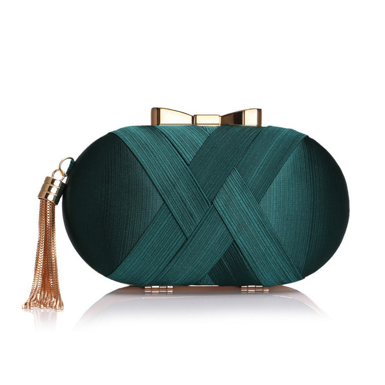 Silk Round Banquet Handbag