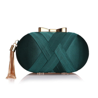 Silk Round Banquet Handbag