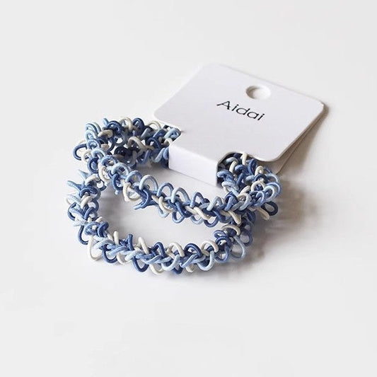 Colorful Woven Simple 2PCS Hair Ties
