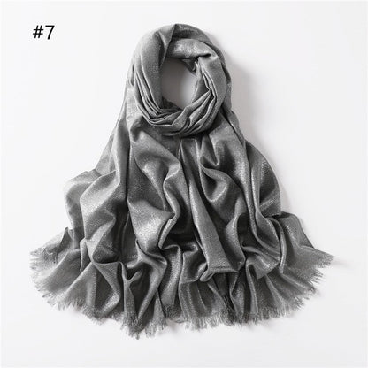 Lightweight Breathable Solid Color Scarf