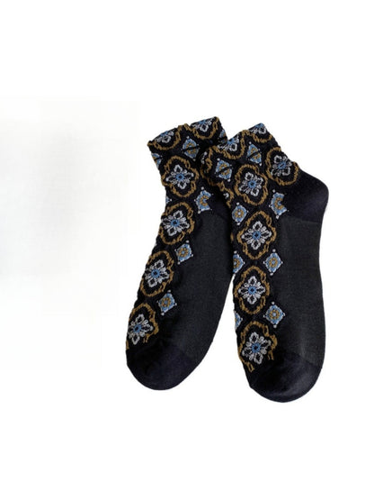 Rufia - Vintage Ankle Socks – Elegant &amp; Breathable