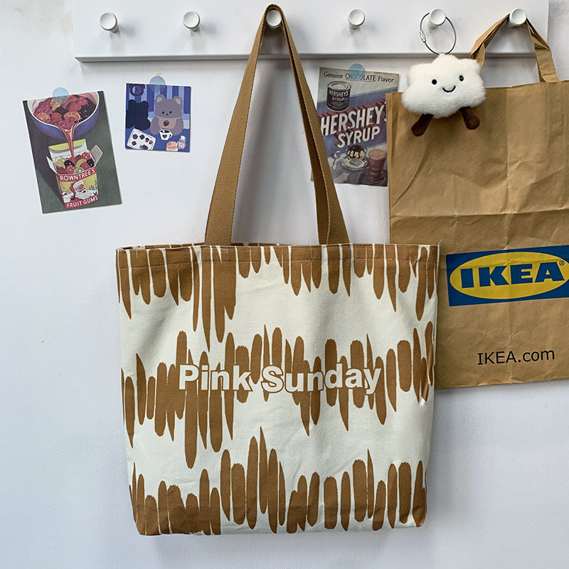 High Quality Niche Pattern Canvas Bag
