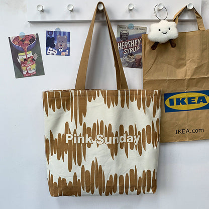 High Quality Niche Pattern Canvas Bag