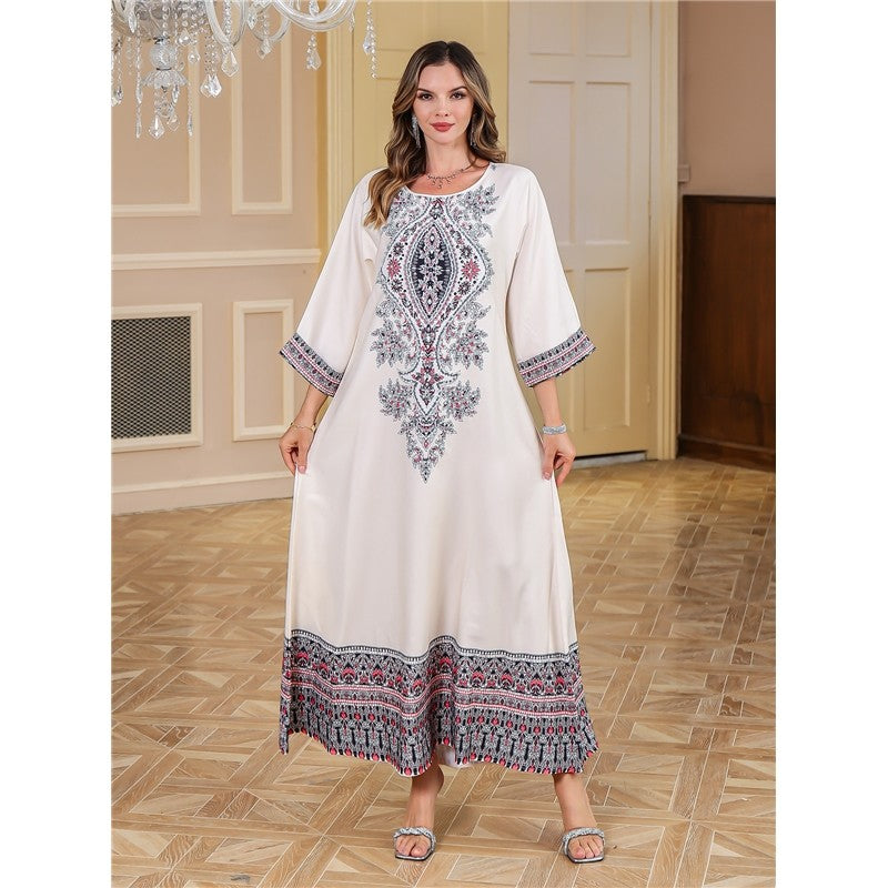 Printed Tribal Muslim Abaya