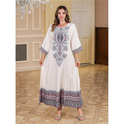 Printed Tribal Muslim Abaya