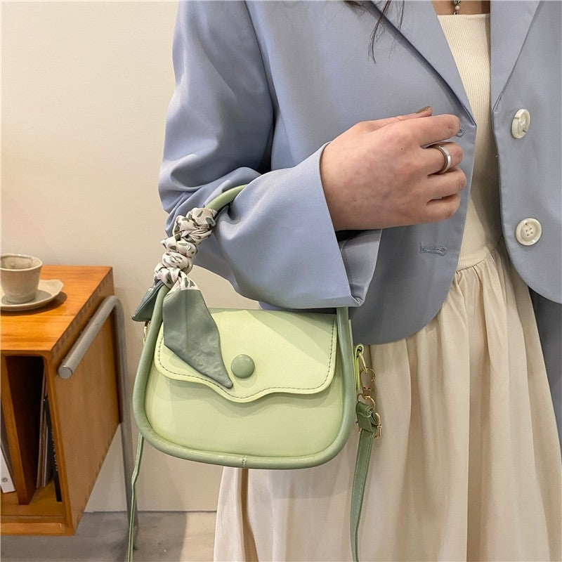 Solid Color Retro Mini Square Bag