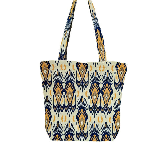 Cosbai - Atlas Print knit Shoulder Bag - Spacious &amp; Vintage