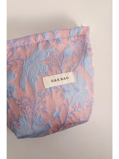 Cosbai -  Elegant Cosmetic Bag with Floral Patterns