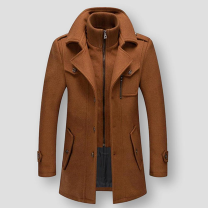 Sky Madrid Wool Trench Coat