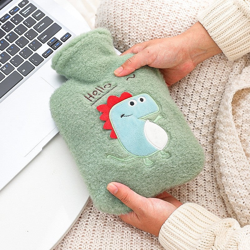 Cartoon Printed Flannelette Infusing Water Hot Water Bag