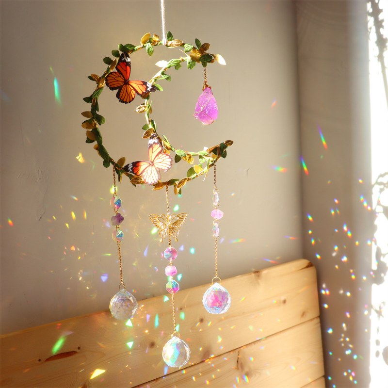 Leaves Cross Butterfly Moon Hangings