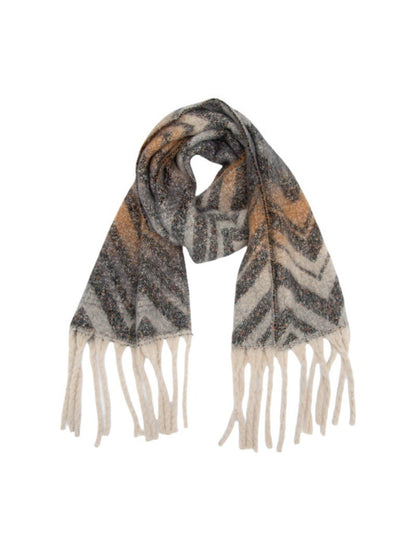 Scarvii - Winter Tassel Scarf with Mountain Patterns