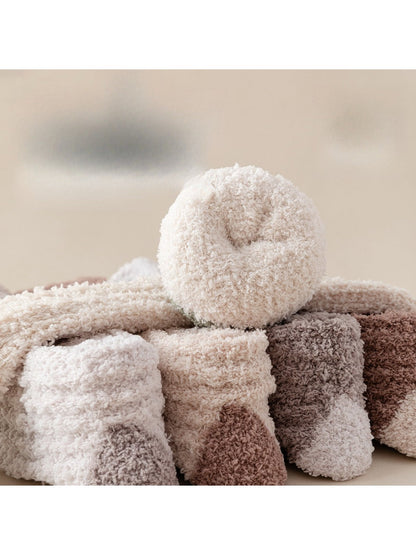 Rufia - Cozy Coral Fleece Thermal Sleeping Socks