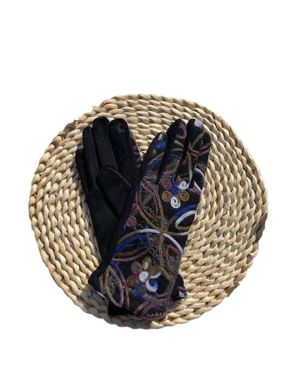 Gloving - Boho Embroidered Warm Outdoor Gloves