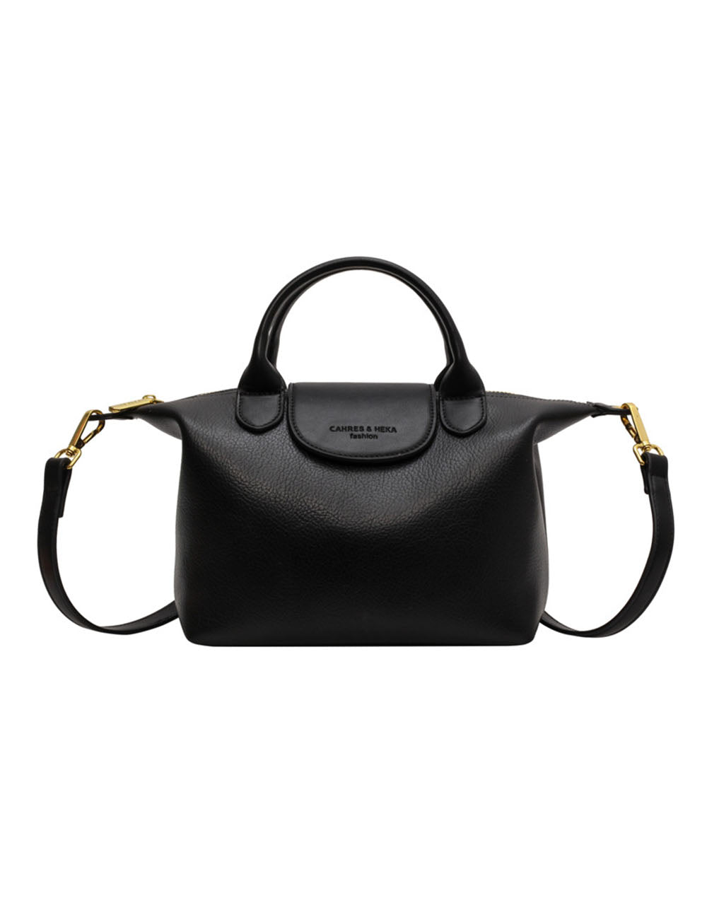 Minimalist Leather Top Handle Shoulder Bucket Bag