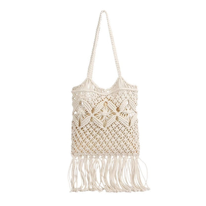 Cosbai - Boho Fringe Crochet Bag - Basic &amp; Chic