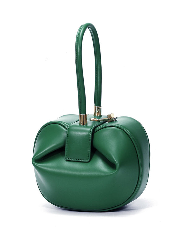 Retro Fashion Solid Color Three-Dimensional Handbags