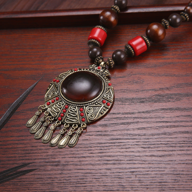 Tibetan Ethnic Style Retro Bohemian Necklace Pendant Beads With Jewelry