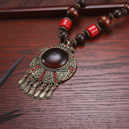 Tibetan Ethnic Style Retro Bohemian Necklace Pendant Beads With Jewelry