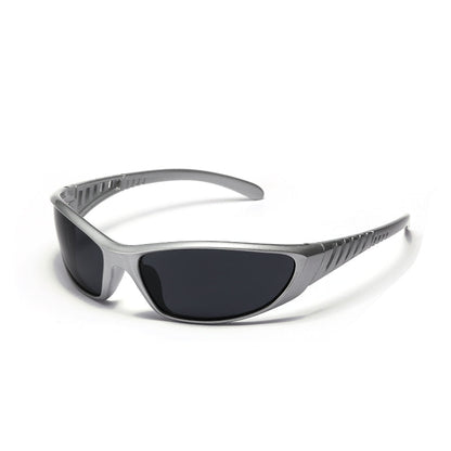 Colourful Hollow-Out Futuristic Sunglasses