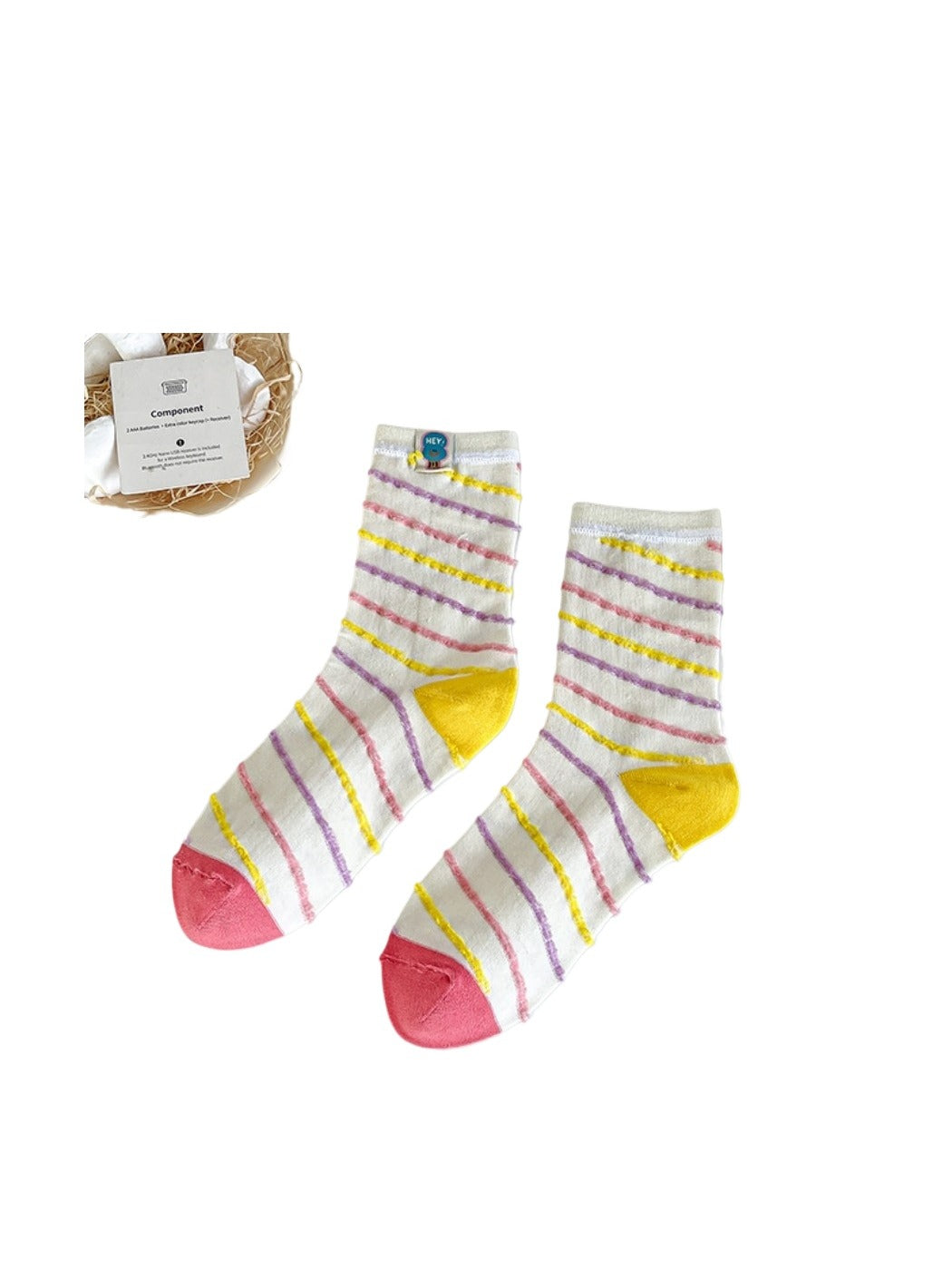 Rufia - Playful Cartoon Crew Socks