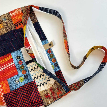 Cosbai - Patchwork Crossbody Bag - Large &amp; Unique