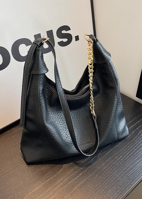 Hobo Bag Faux Leather Textured Finish