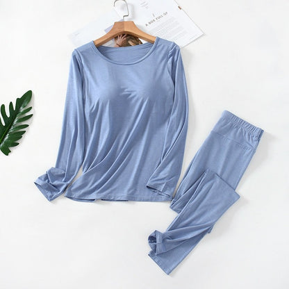 Padded Sleepwear Set With Built In Bra