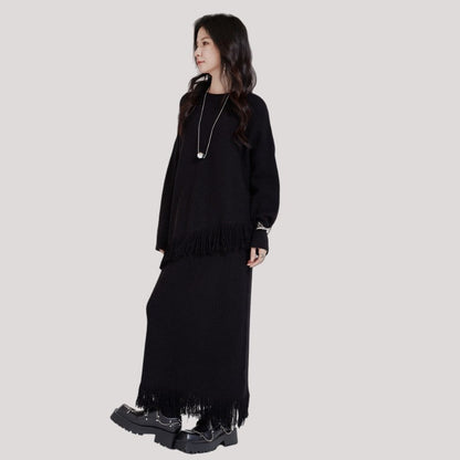 Cardigan And Skirt Set
