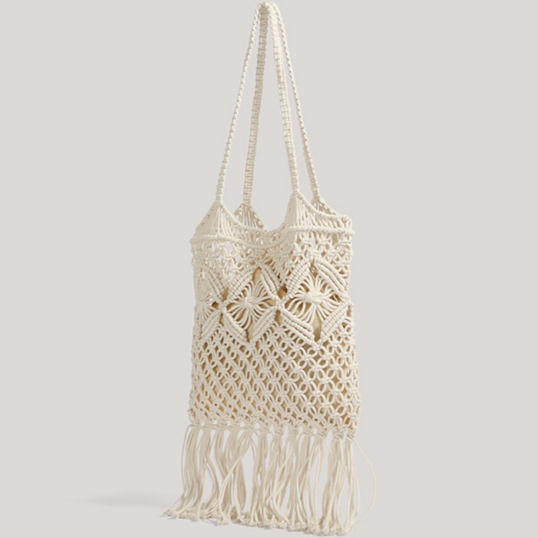 Cosbai - Boho Fringe Crochet Bag - Basic &amp; Chic