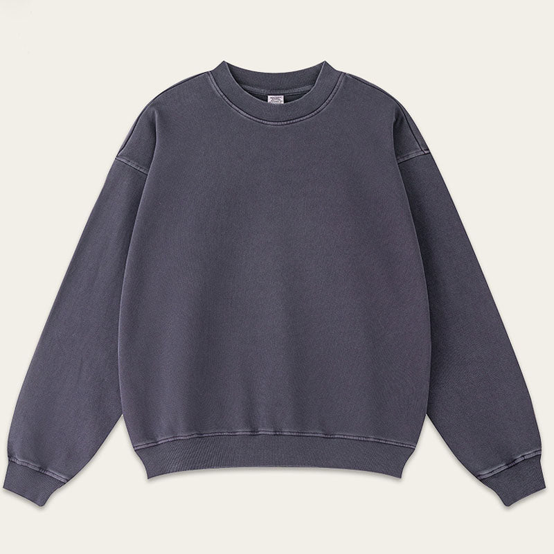 Round Neck Loose Long Sleeve Sweatshirt