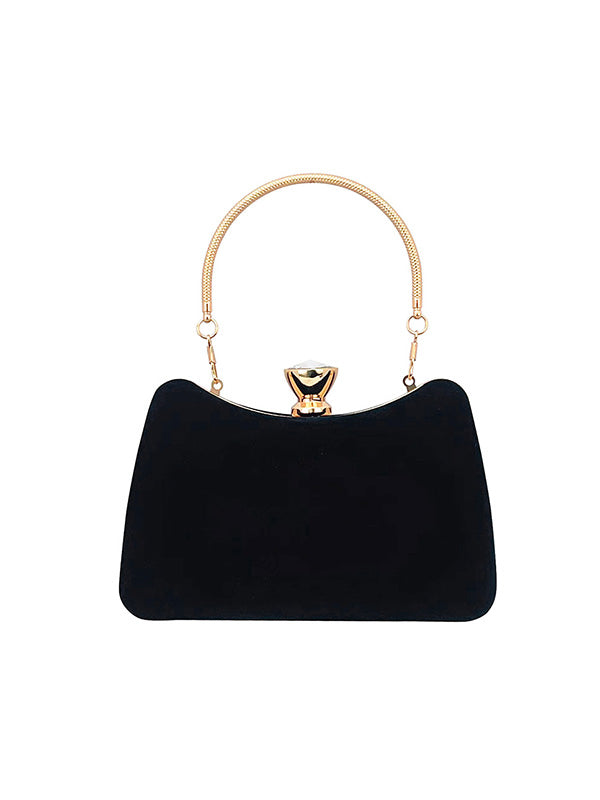 Chains Contrast Color Rhinestone Split-Joint Evening Handbags