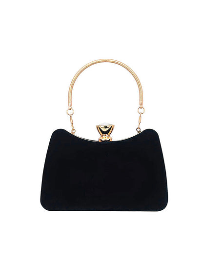 Chains Contrast Color Rhinestone Split-Joint Evening Handbags