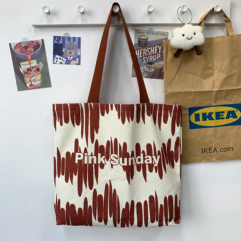 High Quality Niche Pattern Canvas Bag
