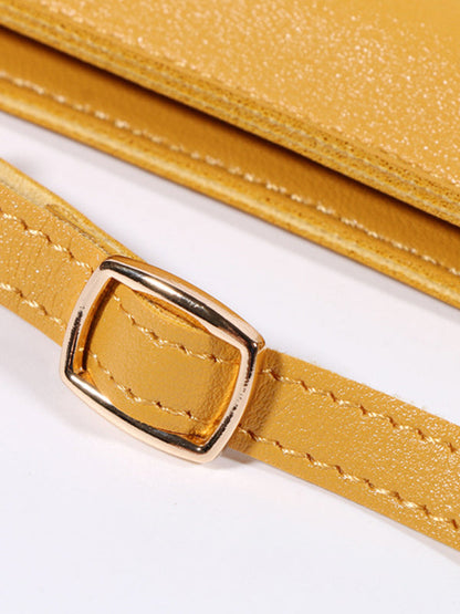 7 Colors Simple Solid Color PU Sling Bag