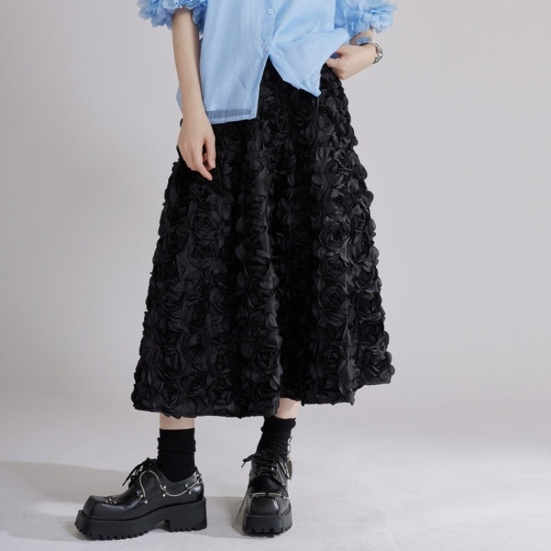 Floral Embroidered Skirt