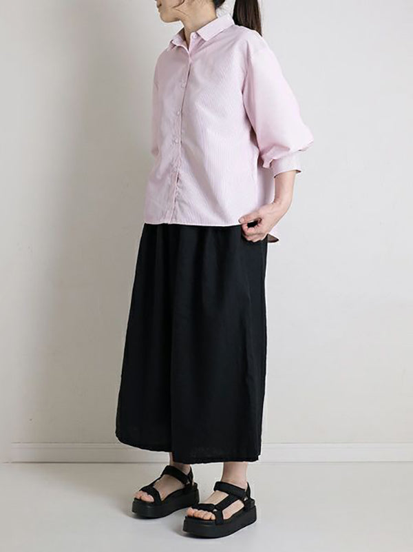 Leisure Fashion Wide Leg Loose Elasticity Solid Color Casual Pants Bottoms