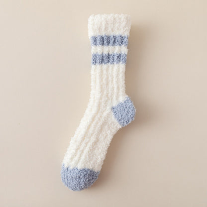Rufia - Colorful Lace Pattern Towel Socks