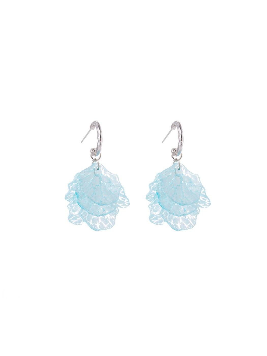 Earwish - Summer Fresh Petal Drop Earrings - Dainty &amp; Elegant