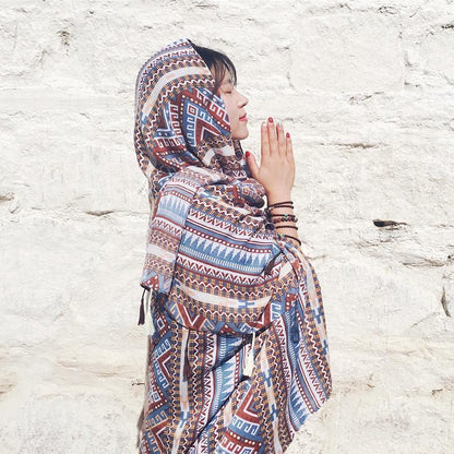 Vintage Bohemia Tassel Beach Sun Protection Shawls Air Conditioning Scarfs