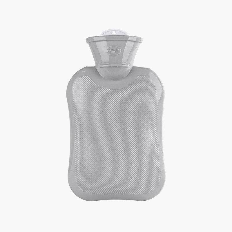 Solid Color Simple Striped Hot Water Bag